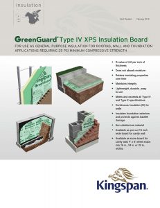 GreenGuard Type IV Insulation Board