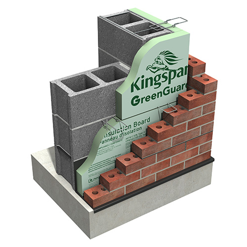 Kingspan GreenGuard .5 x 4 x 9 Shiplap Edge Facers Foam Board Insulation