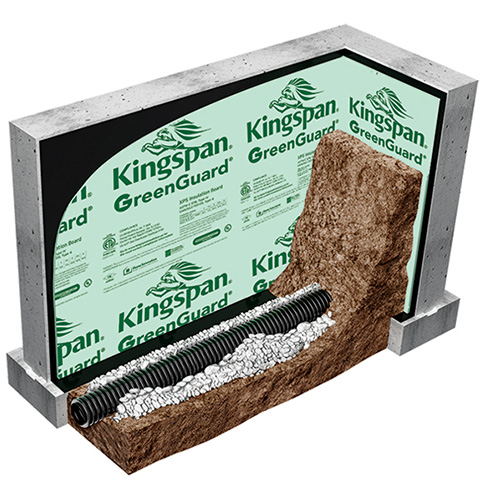 Kingspan GreenGuard 1 x 4 x 8 Shiplap Edge Facers Foam Board Insulation